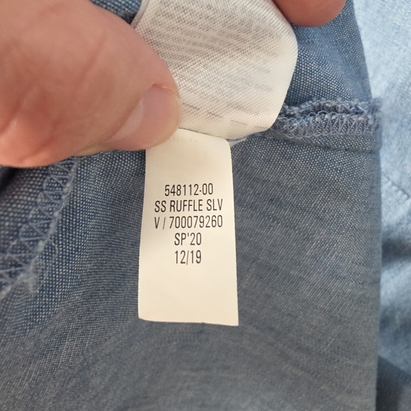 Banana Republic Light Blue Denim Mini Dress Size 6 - Picture 9 of 9